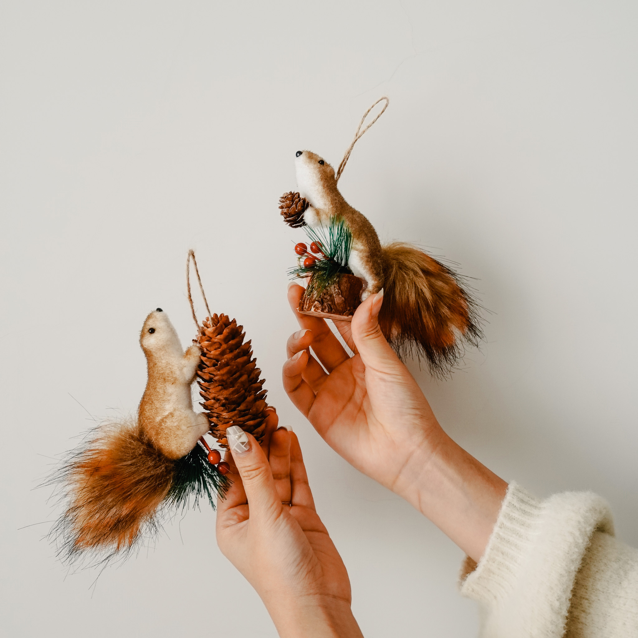 聖誕小松鼠裝飾 共兩款