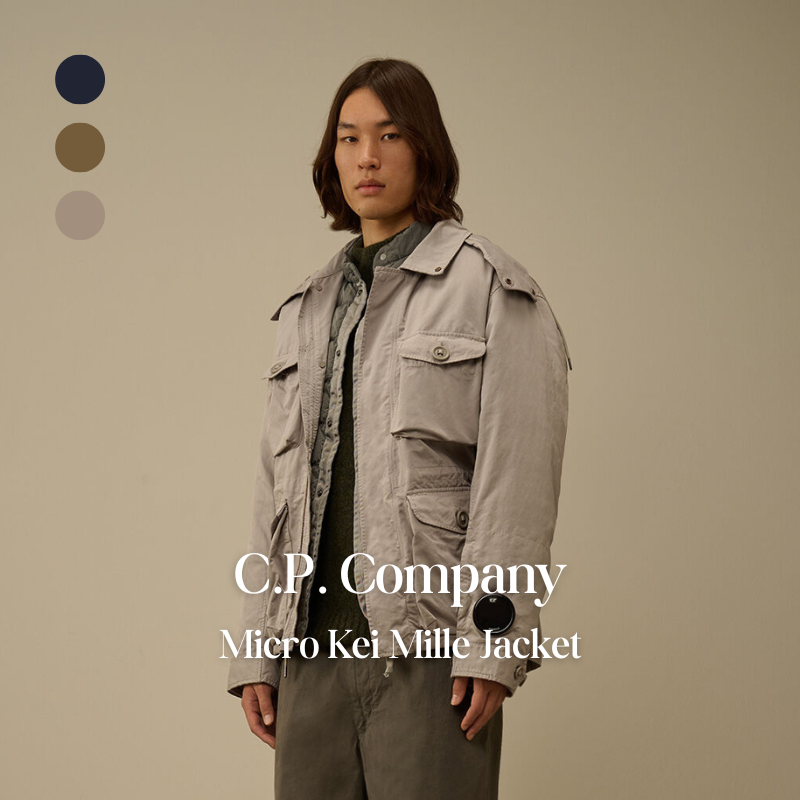 【代購】C.P. Company Micro Kei Mille Jacket 機能軍裝外套 – 輕量挺版・都市耐候