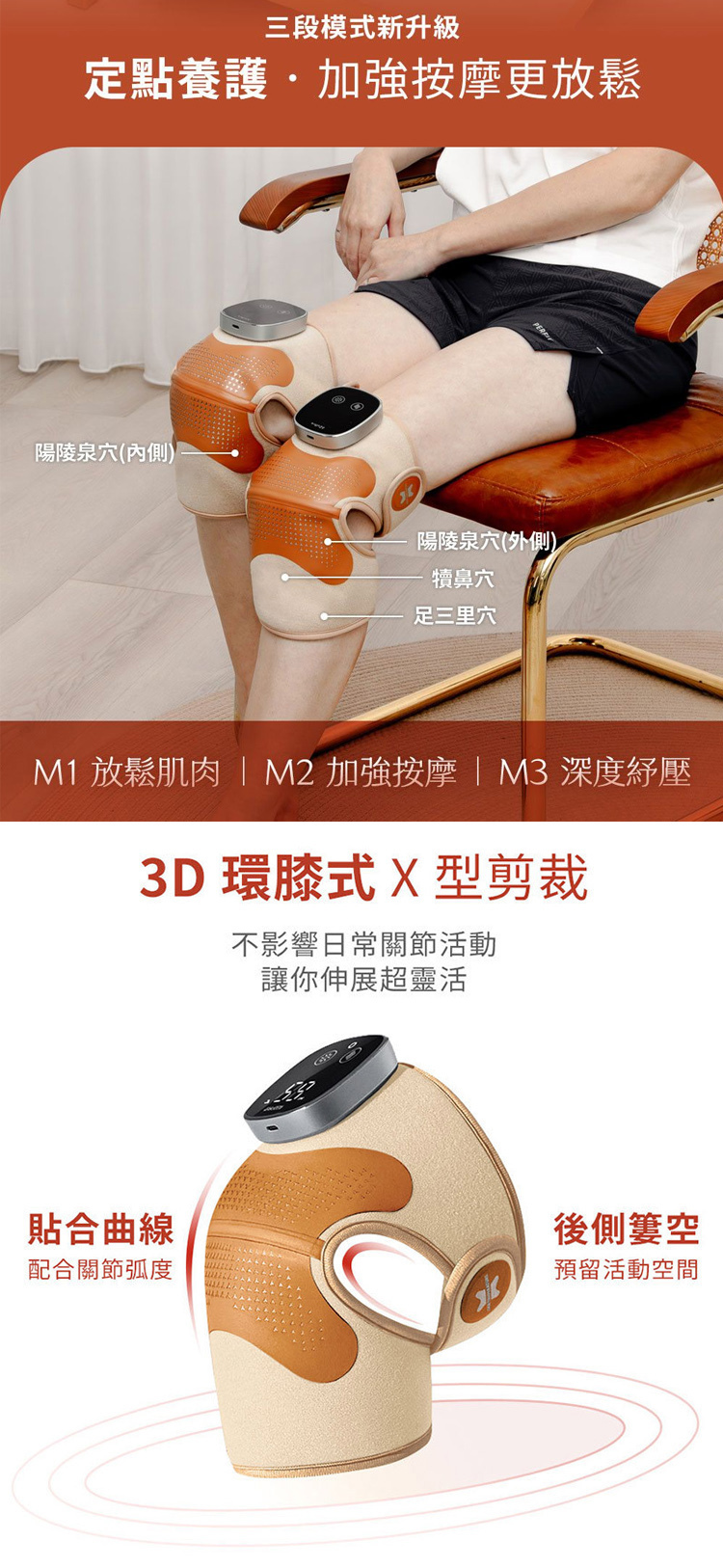 耆妙屋】好膝力Pro｜長效鎖溫膝部按摩器