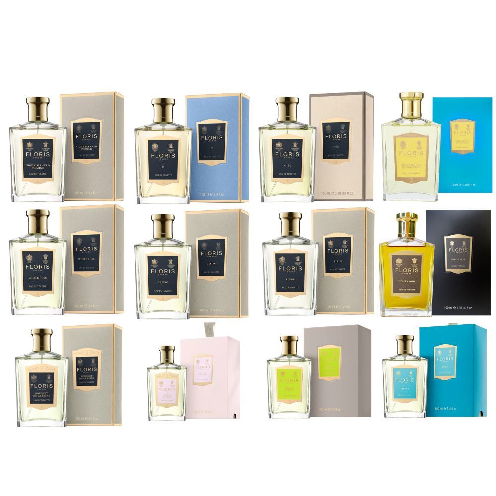 FLORIS 微風輕拂/夜魅茉莉/女王的花束/清冽玫瑰/ JF / NO.89 / 漫步波西塔諾 / 金烏恬蜜 /  100ml (多款任選)