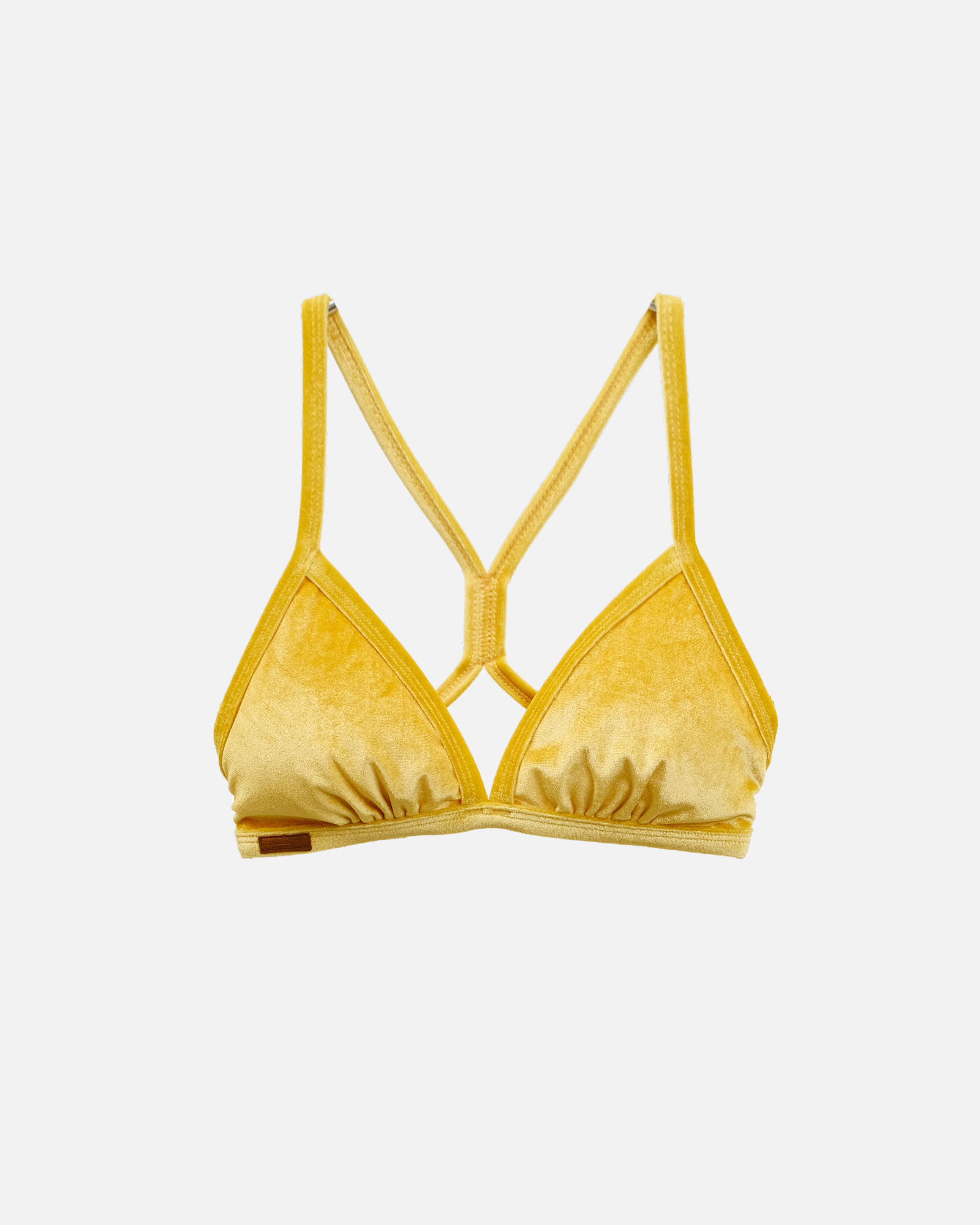 ​TRV 絨布三角薄墊綁帶上衣特別色-S