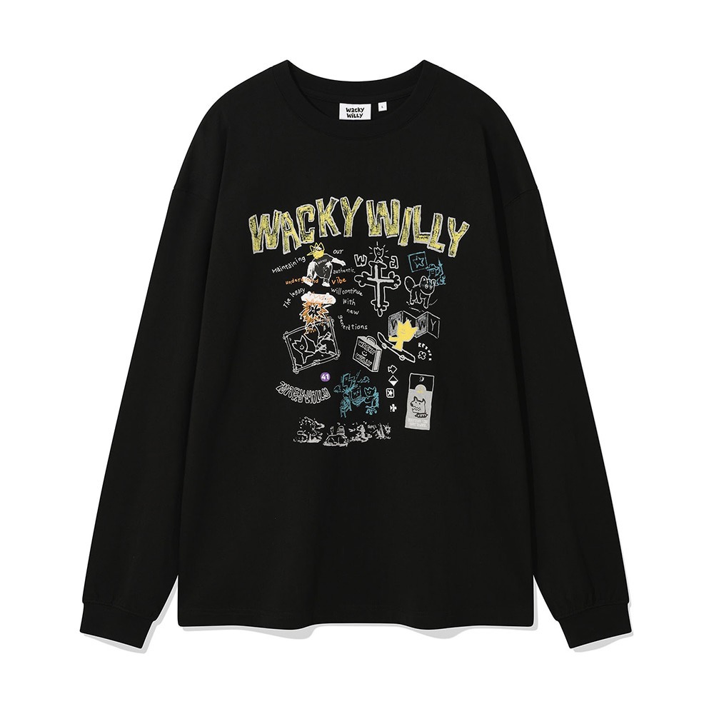 WACKY WILLY Graphic Long-Sleeve