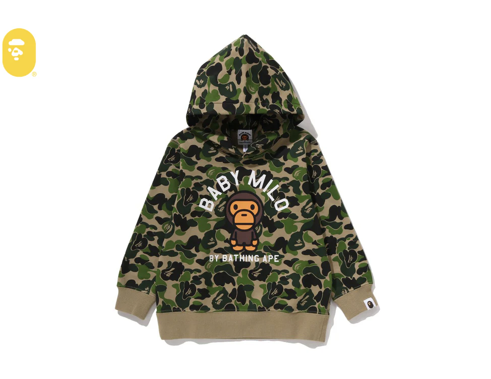 【BAPE童裝 】1213發售 ABC CAMO BABY MILO PULLOVER HOODIE