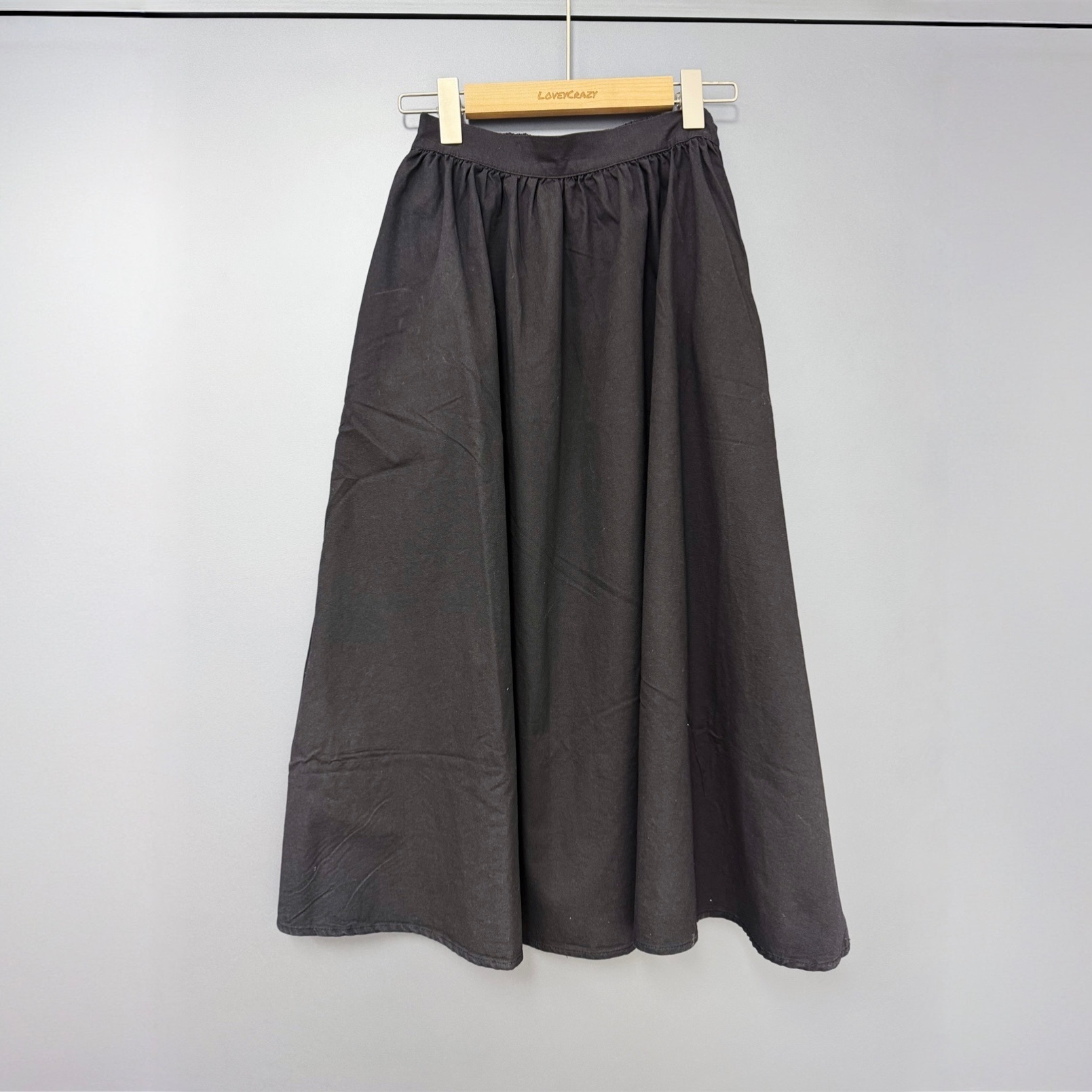 【優惠現貨】淨色中長裙