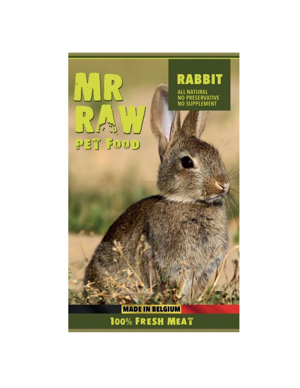 Mr Raw 急凍生肉糧 1kg - 兔肉配方