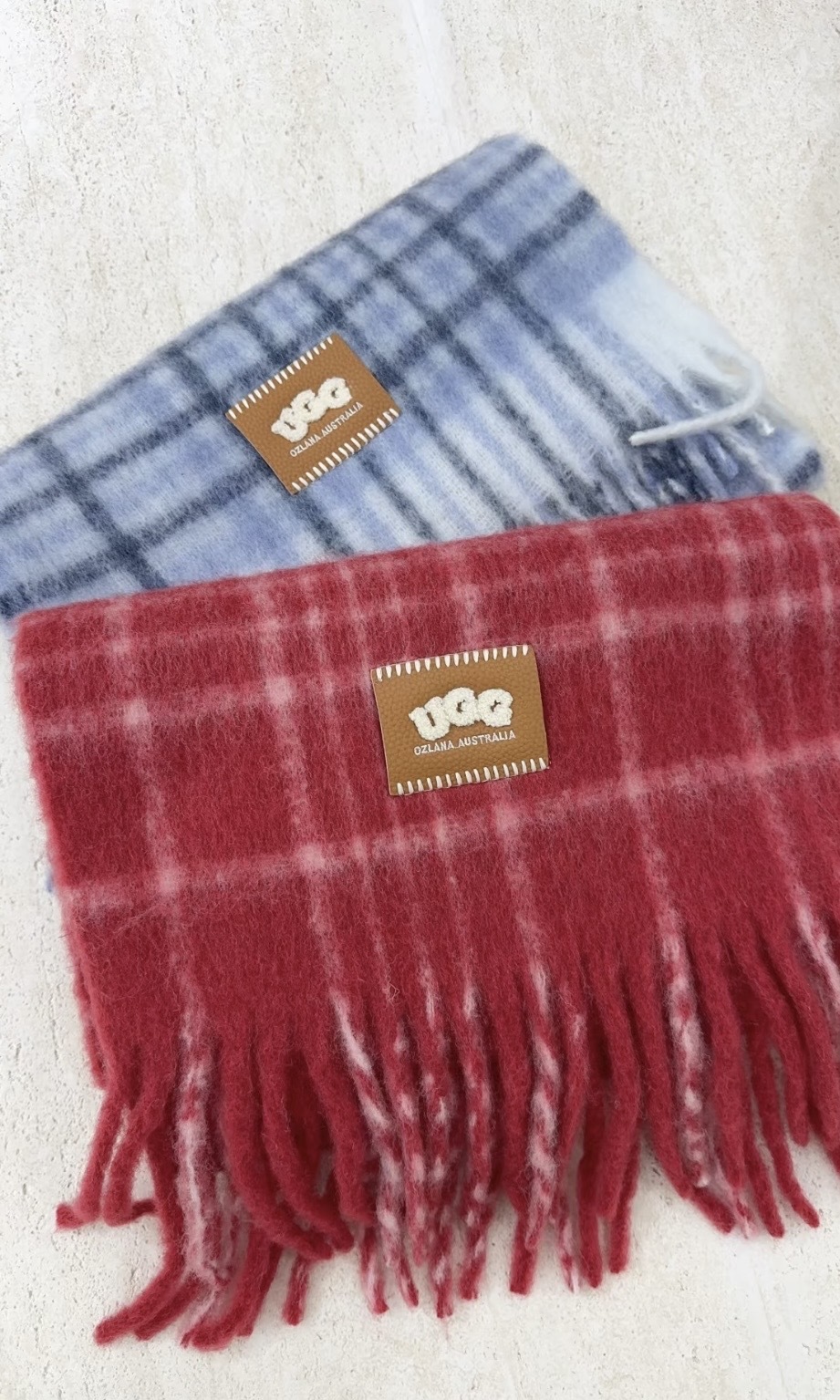 【2色入】UGG Ozlana Multicolor Scarf 拼色頸巾