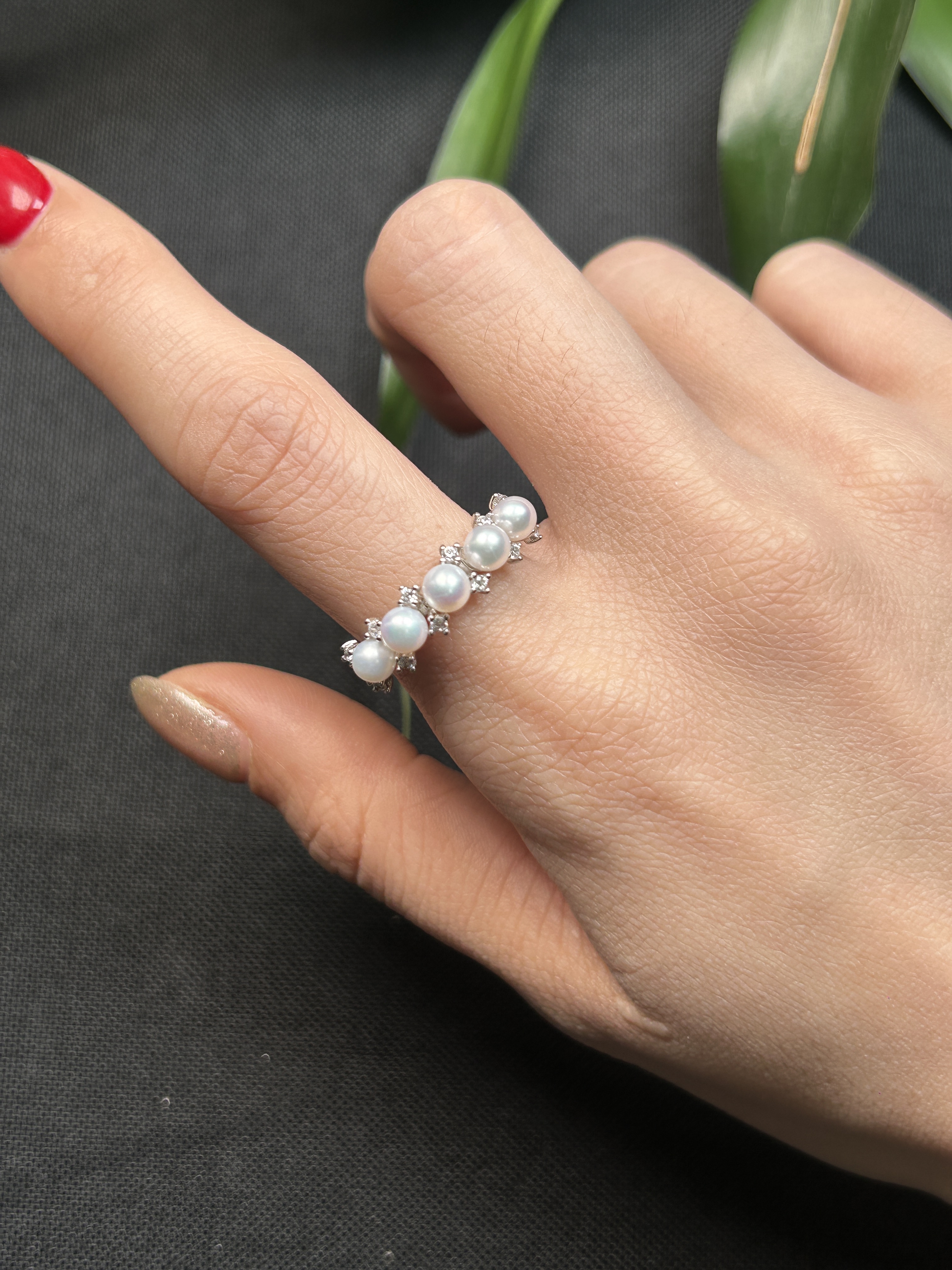 珍珠排戒➕t字戒指