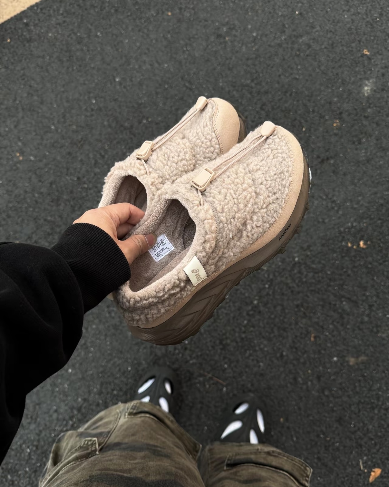 【Focus Store】預購 Asics Gel-Sonama WT 泰迪毛毛拖 懶人拖 三色 搖粒絨