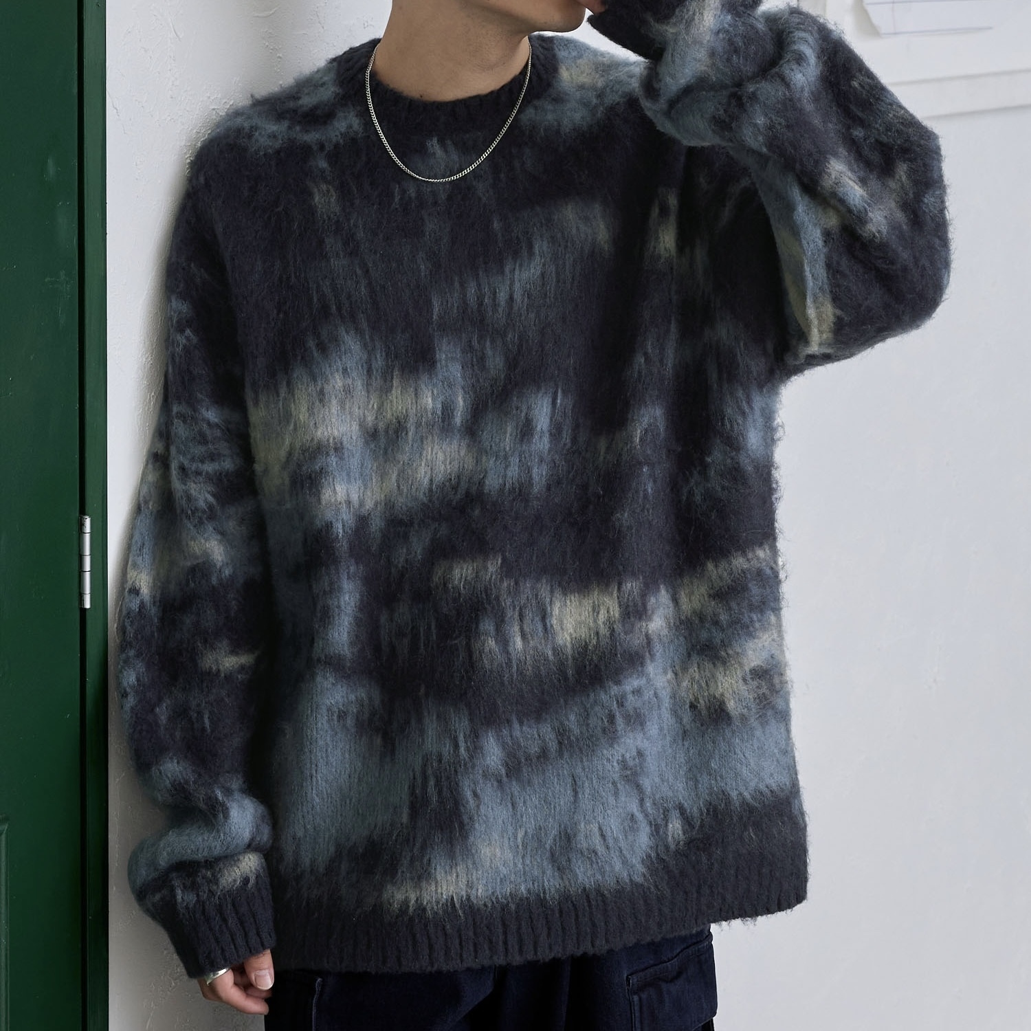 MONO-MART 蓬鬆 馬海毛 圓領針織衫 質感 寬鬆 四色 79119045