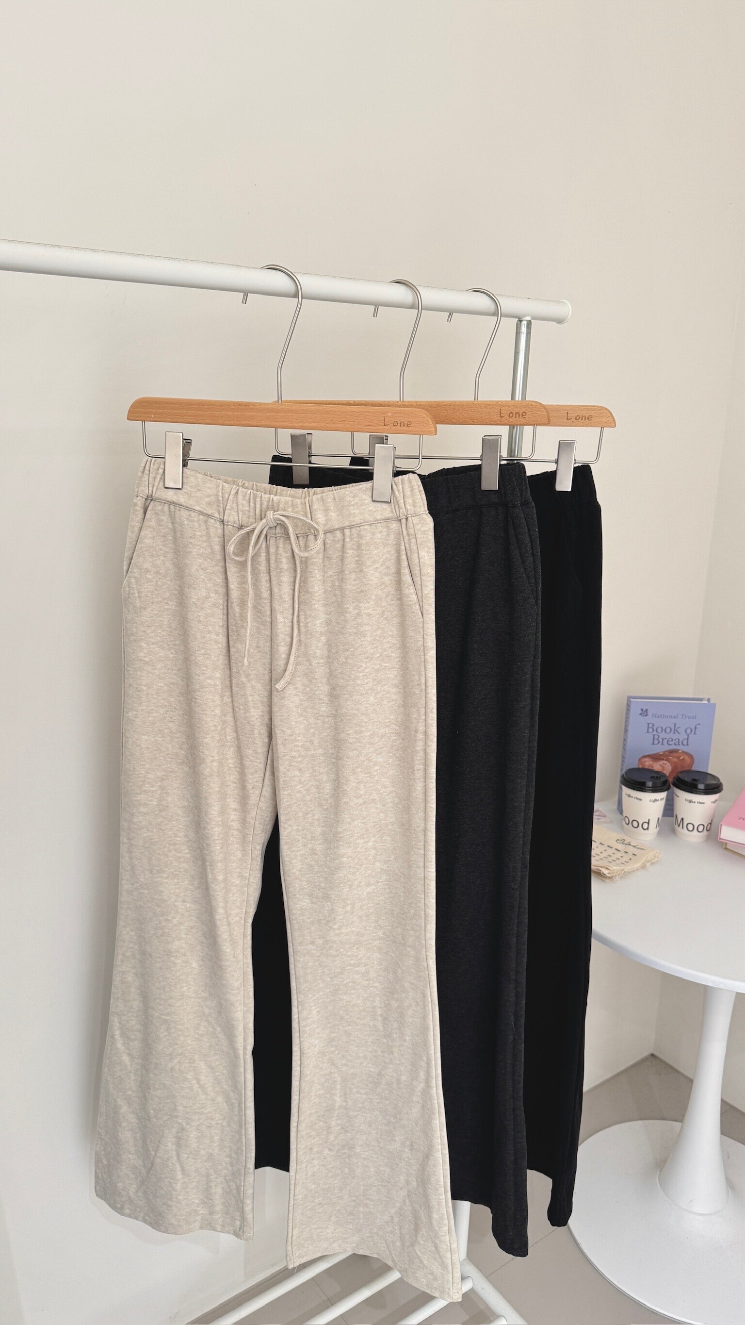 彈力棉微喇叭褲