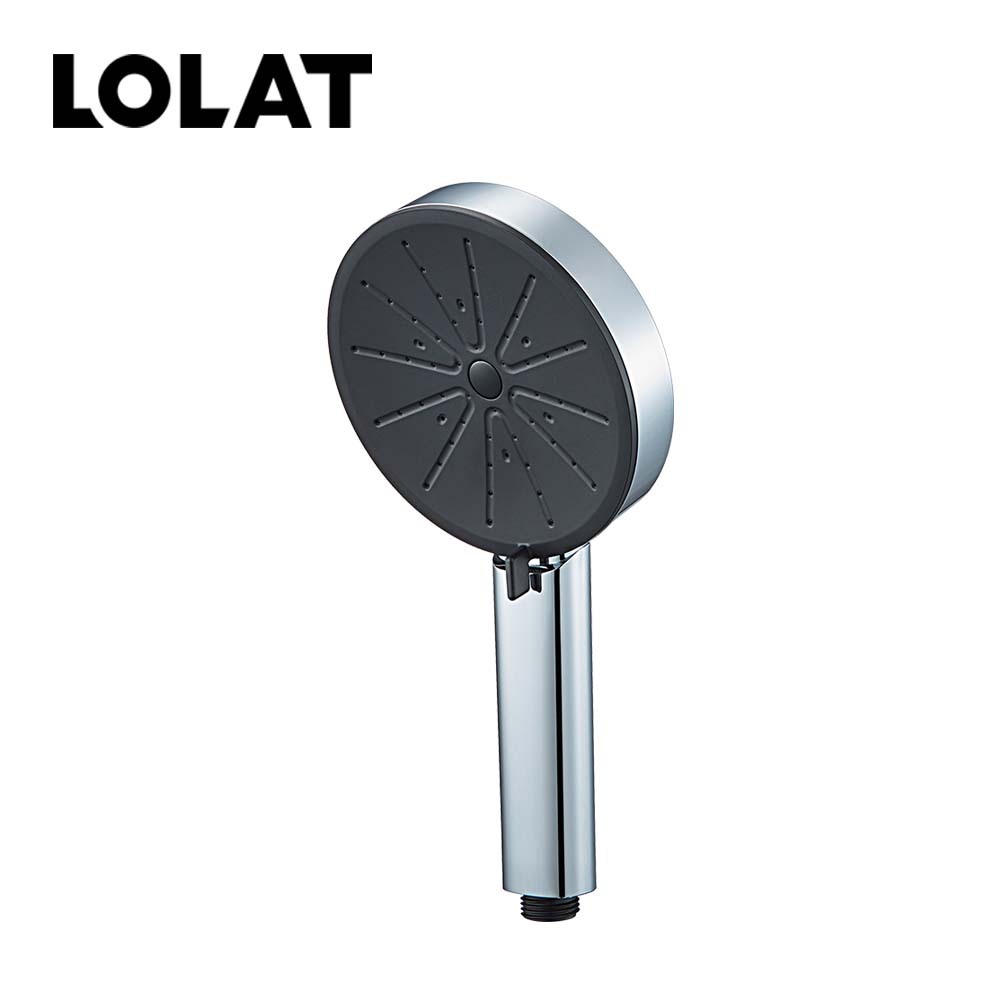 LOLAT三段式大面板自潔蓮蓬頭-鉻灰HS344C