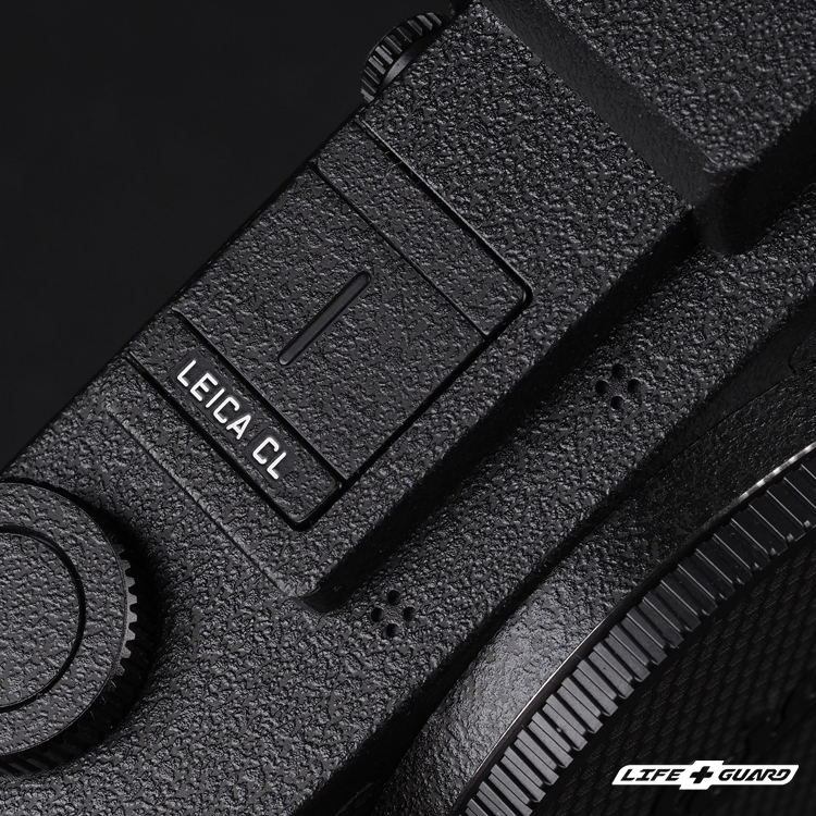 LIFE+GUARD 相機貼膜安裝示意圖，適用 Leica CL