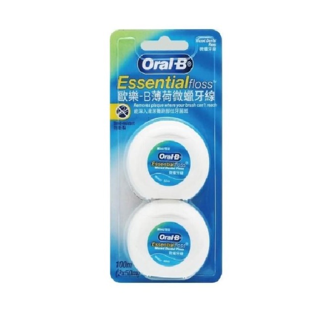 Oral-B  薄荷微蠟牙線 (50M*2入)