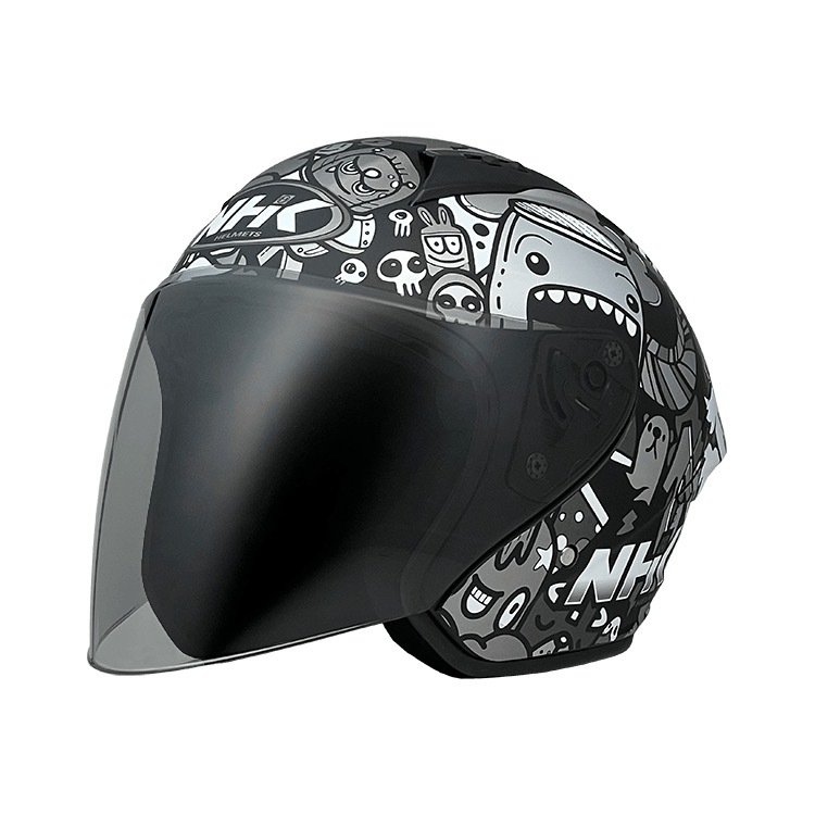 NHK N-1 MAX 塗鴉 Doodles 彩繪 消光黑銀