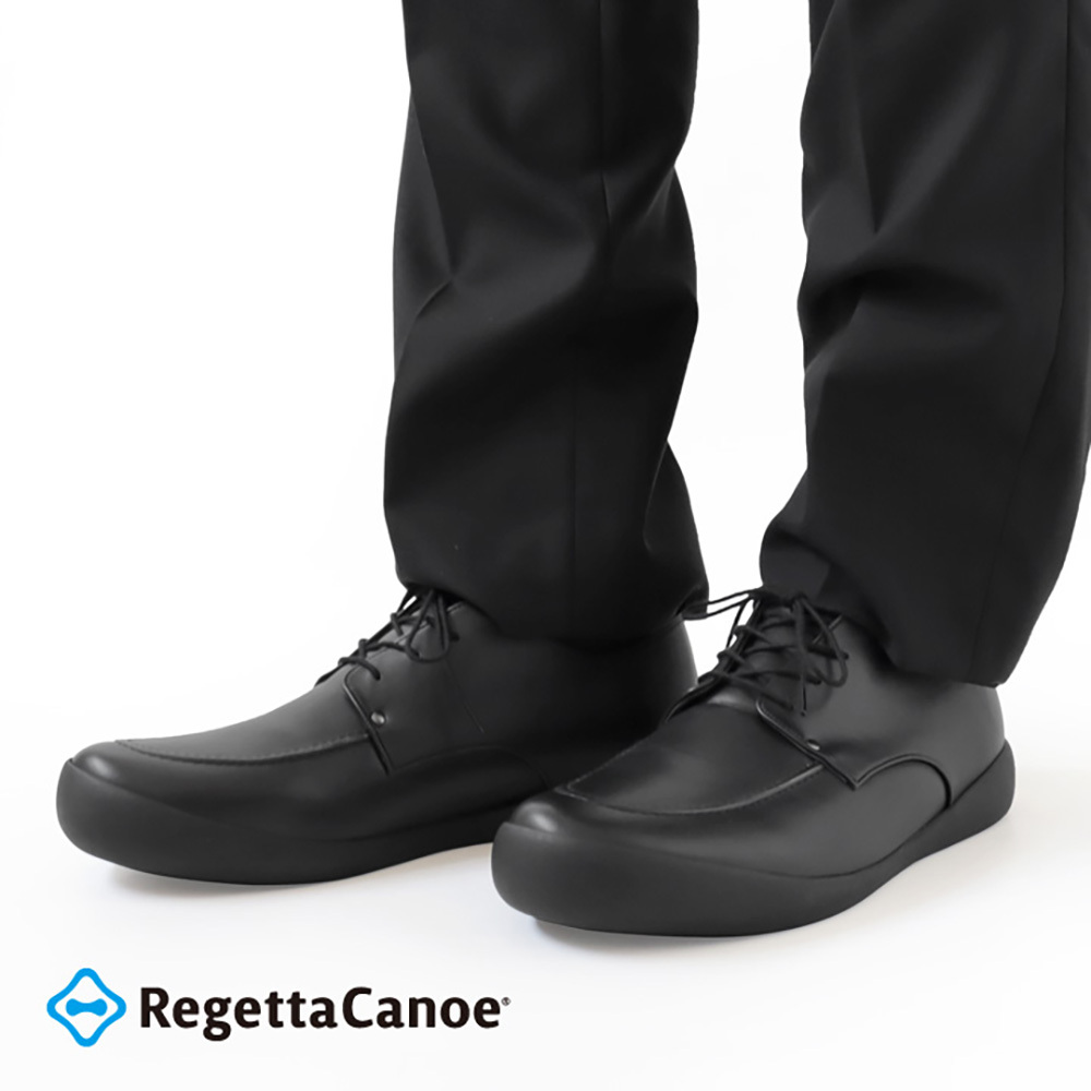 大阪樂步健康鞋 RegettaCanoe-經典商務鞋休閒鞋CJFC7115a(BLK-黑色)
