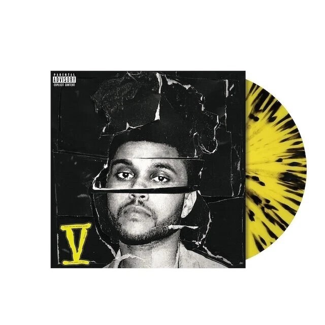 The Weeknd ~ Beauty Behind the Madness  (Yellow w/ Black Splatter) 2LP Vinyl