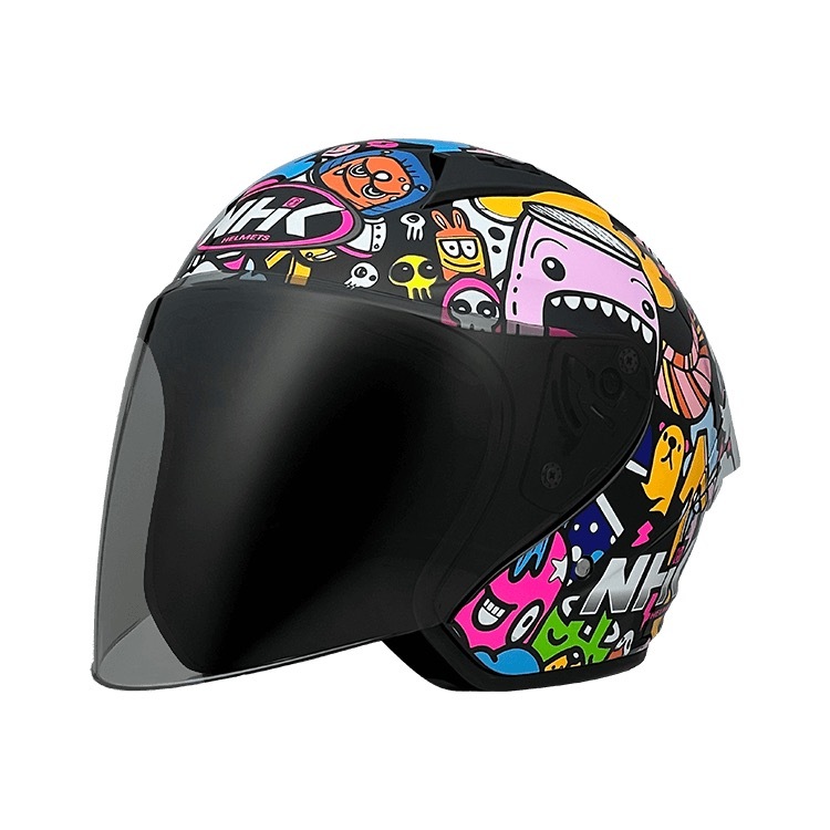 NHK N-1 MAX 塗鴉 Doodles 彩繪 亮面黑藍粉