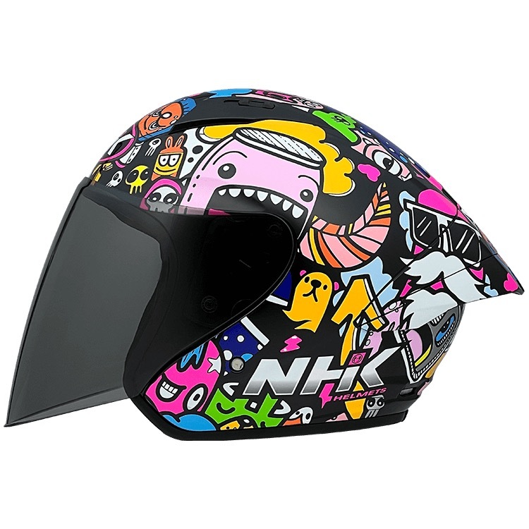 NHK N-1 MAX 塗鴉 Doodles 彩繪 亮面黑藍粉