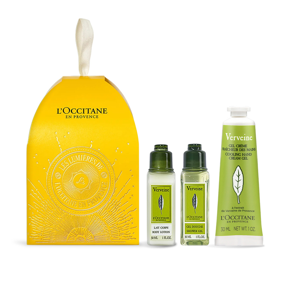 L'OCCITANE 歐舒丹 普羅旺斯童話櫻花/馬鞭草/乳油木節慶彩球[沐浴膠+美體乳+護手乳]-百貨公司貨