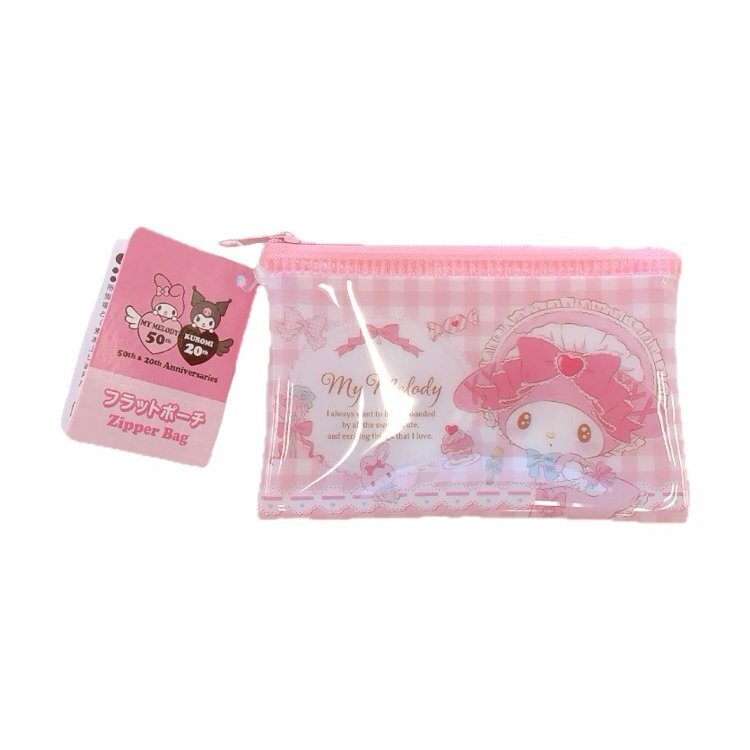 小物收納袋/美樂蒂50週年 洛麗塔風 12×7.5×0.8cm