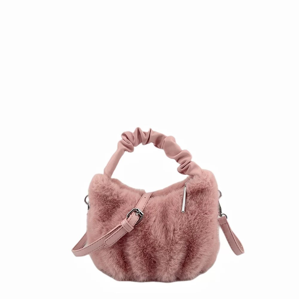 糖果色系毛茸茸兩用包(附背帶)