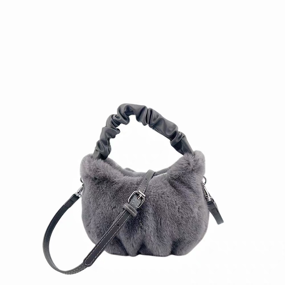 糖果色系毛茸茸兩用包(附背帶)