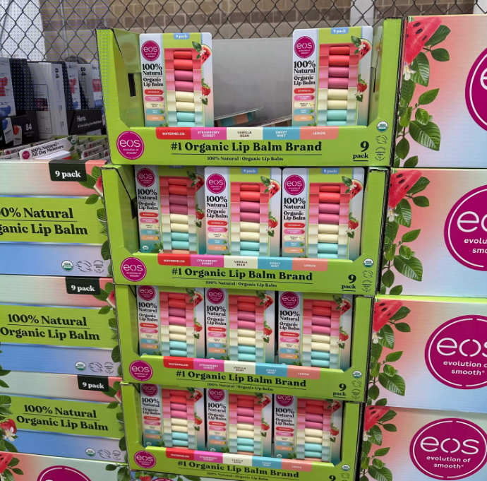 【直播】EOS LL121114 100% 天然有機潤唇膏 (9支裝)