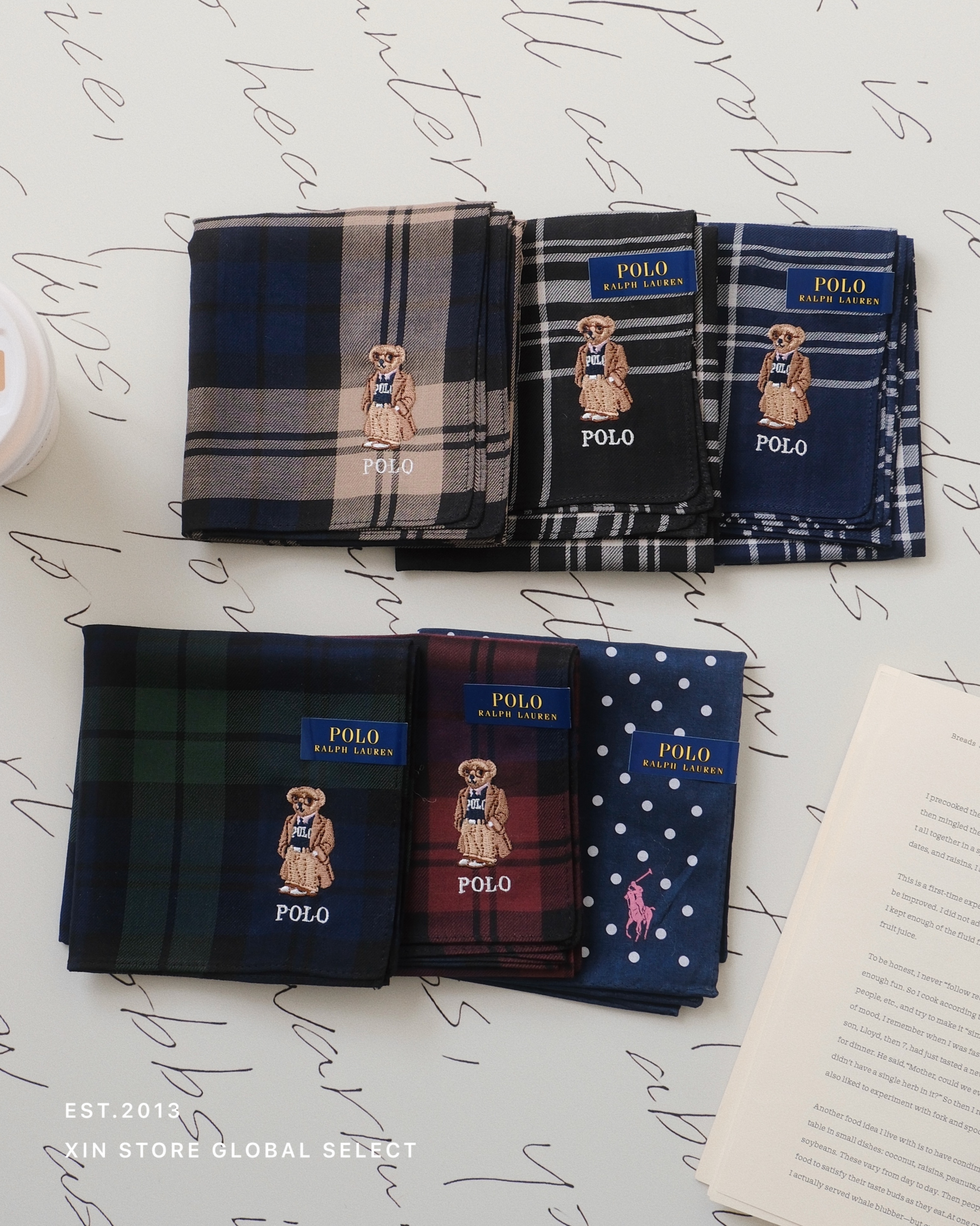 <送禮必備>Polo Ralph Lauren 手帕 方巾 絲巾 6款