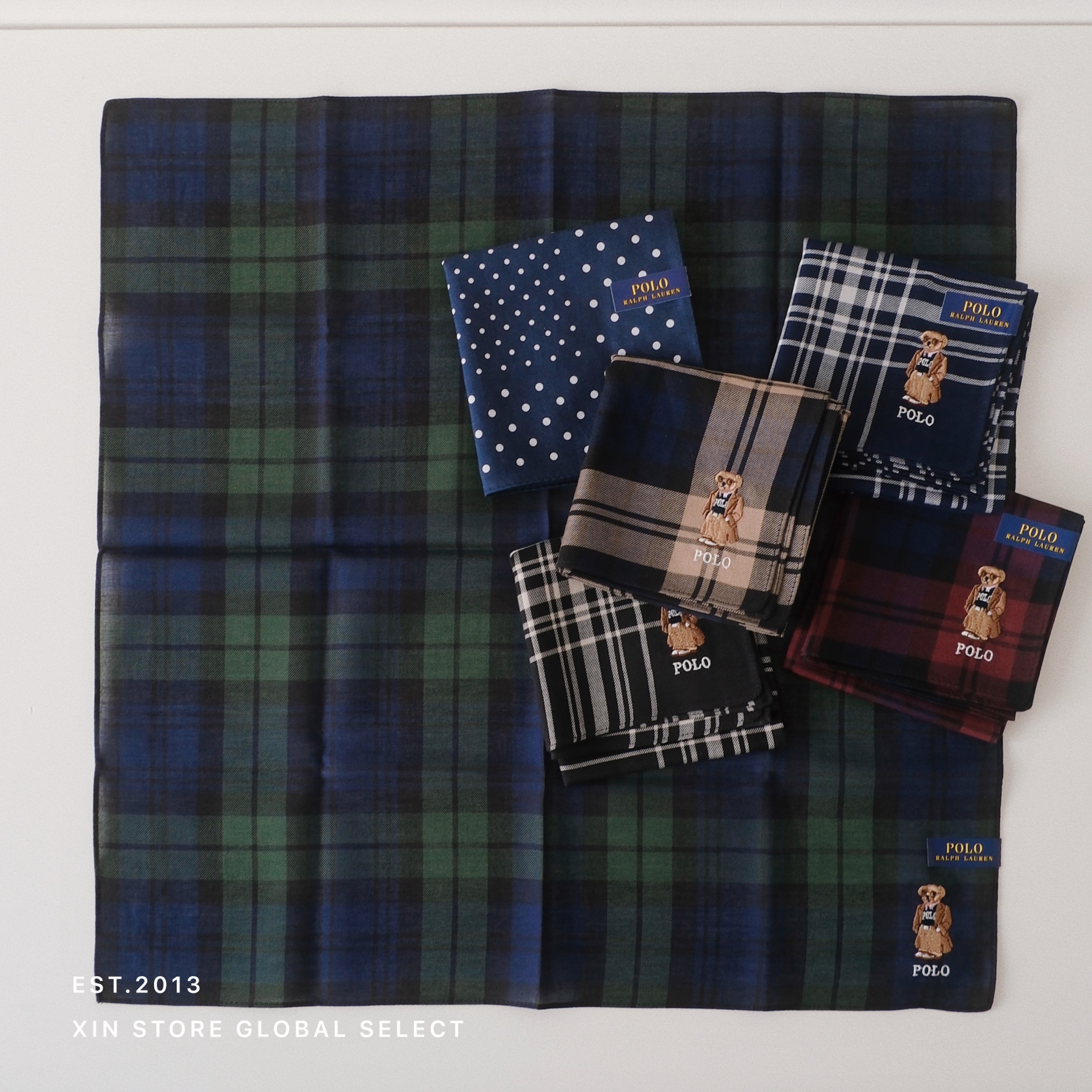 <送禮必備>Polo Ralph Lauren 手帕 方巾 絲巾 6款