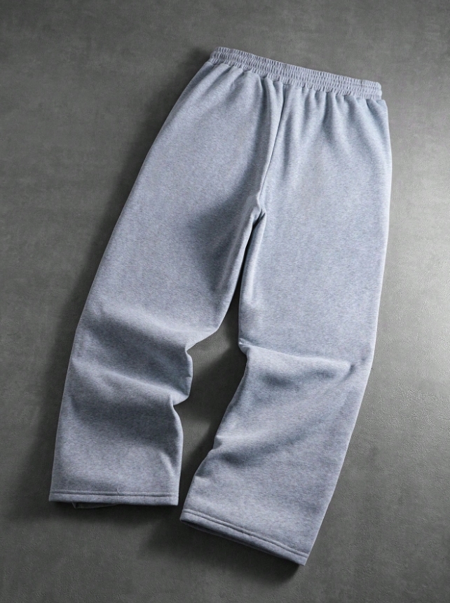 KADMAX大尺碼-街頭大碼毛絨刺繡圖案褲款〈KSMS2703〉