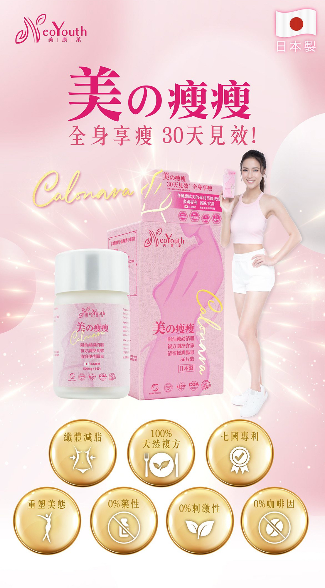 【限時優惠】日本NeoYouth 美康萊 - Calonara美の瘦瘦