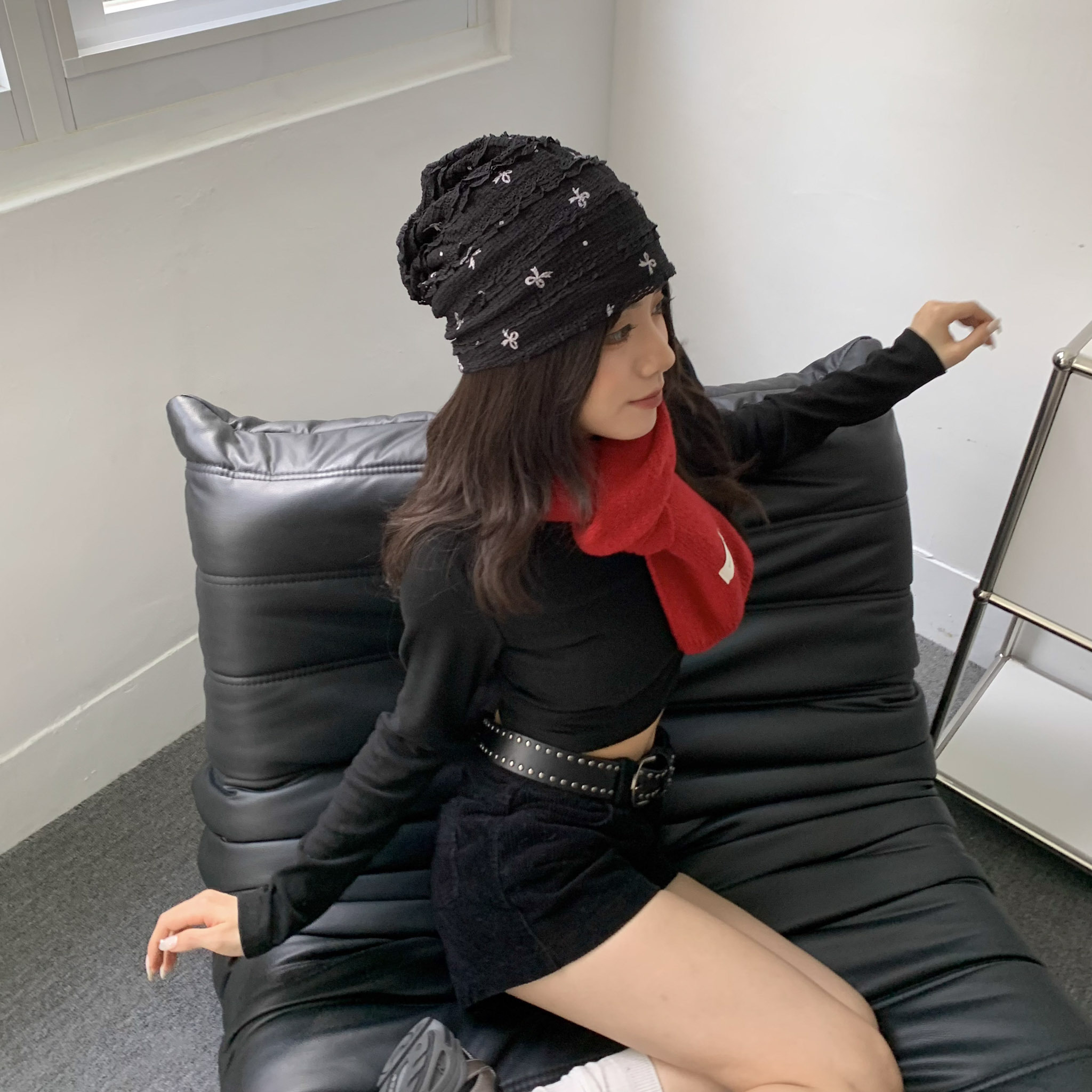 ISA_美帽check 擺脫路人感!蝴蝶結蕾絲推推帽_51205