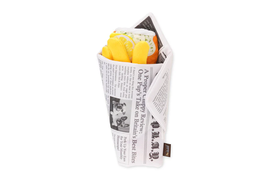 【寵物陪伴、抗憂鬱玩具】P.L.A.Y. 國際經典美食-炸魚薯條