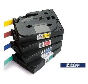 BROTHER TZe-555 24mm x 8M LABEL TAPE (WHITE ON BLUE) 128028038