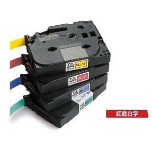 BROTHER TZe-435 12mm x 8M LABEL TAPE (WHITE ON RED) 128028032