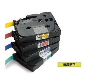 BROTHER TZe-661 36MM X 8M BLACK ON YELLOW LABEL TAPE 128028044