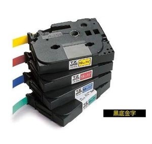 BROTHER TZe-334 12mm x 8M LABEL TAPE (GOLD ON BLACK) 128028071