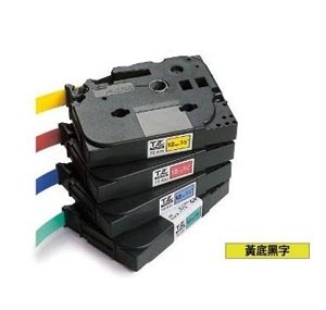 BROTHER TZe-611 6mm x 8M LABEL TAPE (BLACK ON YELLOW) 128028040
