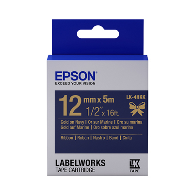 EPSON C53S654429 (LK-4HKK) GOLD ON NAVY BLUE 12MM 128052032
