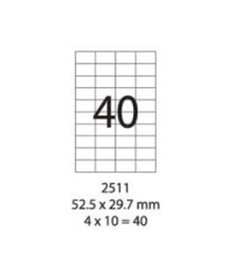 SMART LABEL 2511-100  52.5 x 29.7mm (40'S) 128169007