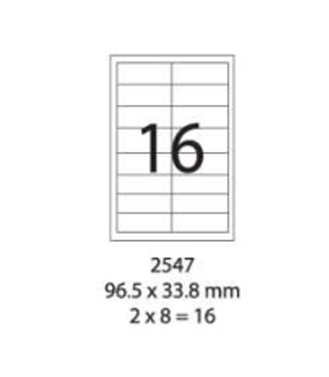 SMART LABEL 2547-100  96.5 x 33.8mm (16'S) 128169011