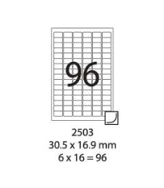 SMART LABEL 2503-100  30.5 x 16.9mm (96'S) 128169004