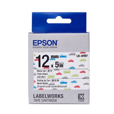EPSON C53S654466 (LK-4FBY) LABEL CARTRIDGE DESGIN TAPE CAR 12mm 128052045
