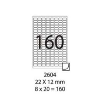 SMART LABEL 2604-100  22 x 12mm (160'S) 128169015