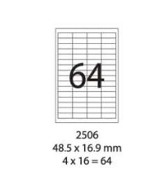 SMART LABEL 2506-100  48.5 x 16.9mm  (64'S) 128169016