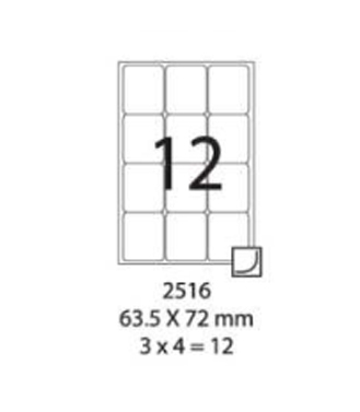 SMART LABEL 2516-100  63.5 x 72mm (12'S) 128169017