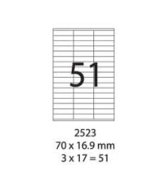 SMART LABEL 2523-100  70 x 16.9mm (51'S) 128169019