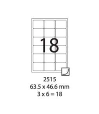 SMART LABEL 2515-100  63.5 x 46.6mm (18'S) 128169033