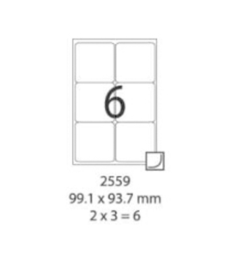 SMART LABEL 2559-100  99.1 x 93.7mm (6'S) 128169036