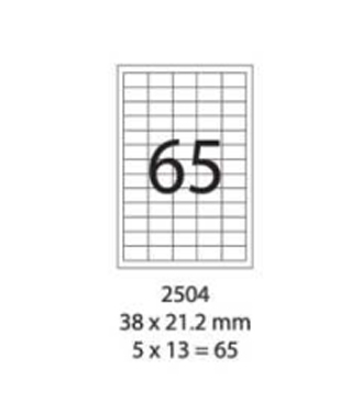 SMART LABEL 2504-100  38 x 21.2mm (65'S) 128169029